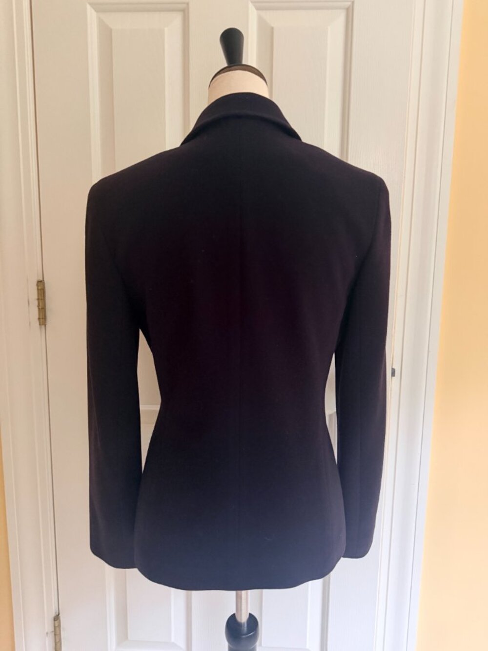 ANN TAYLOR Y2K vintage wool cashmere zip front jacket, sz 2 - Picture 2 of 4